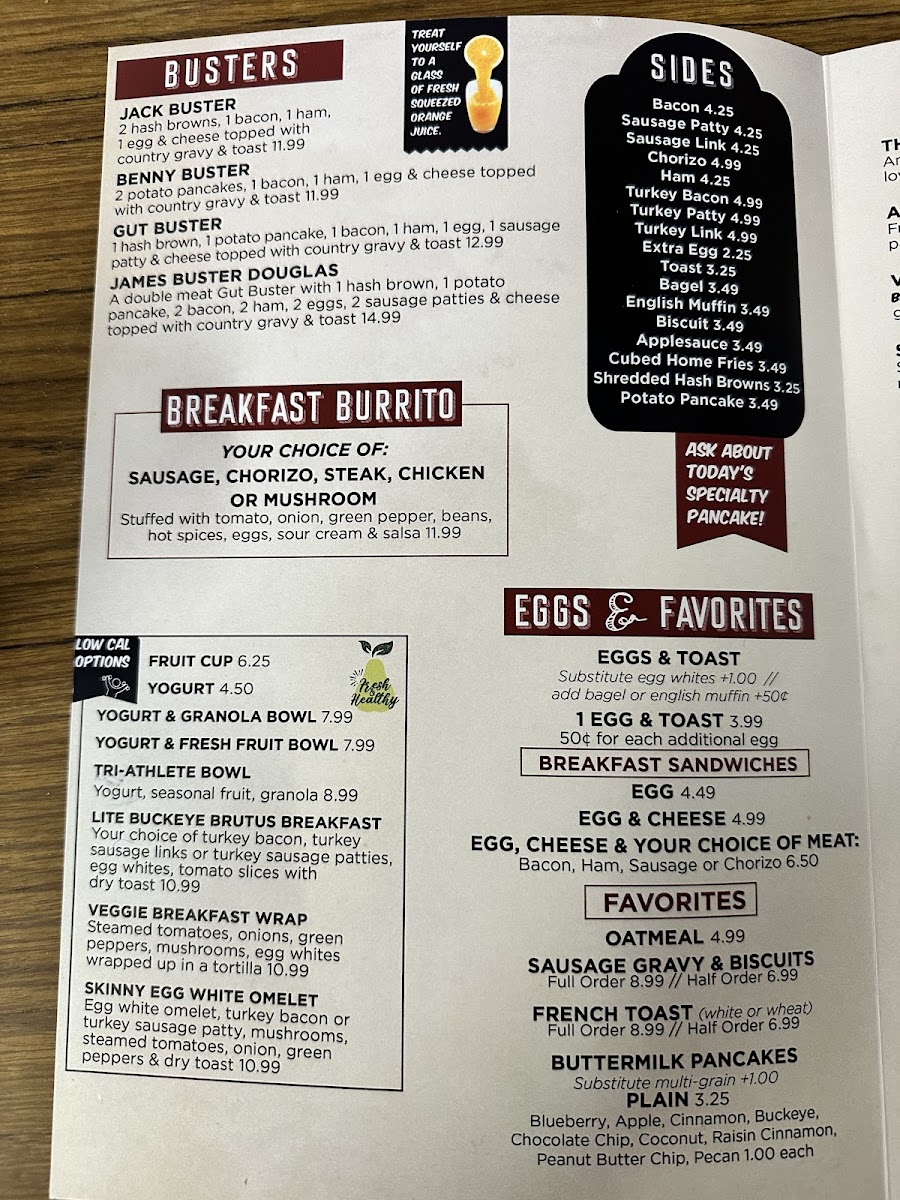 Menu Jack & Benny's Old North Diner-5