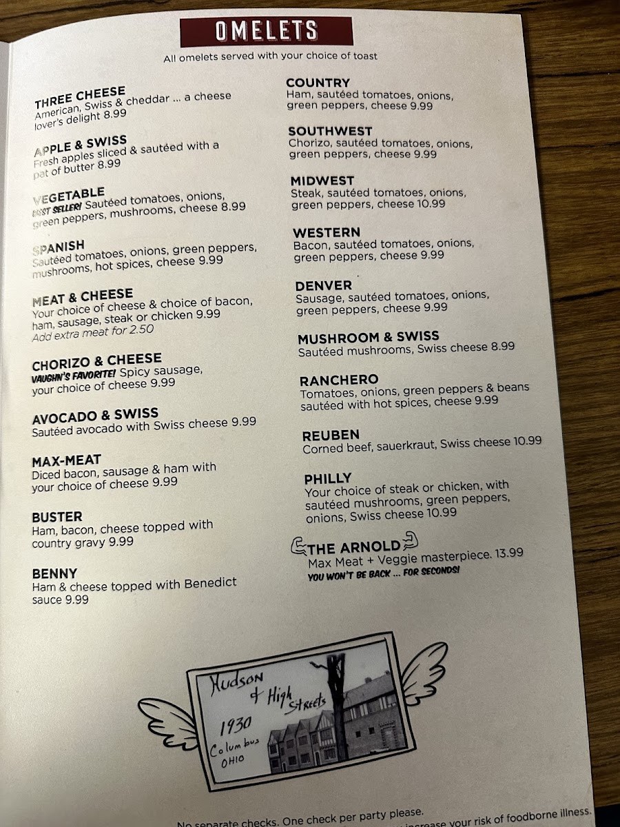 Menu Jack & Benny's Old North Diner-7