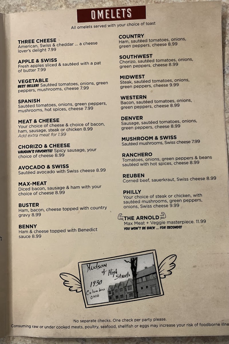 Menu Jack & Benny's Old North Diner-9